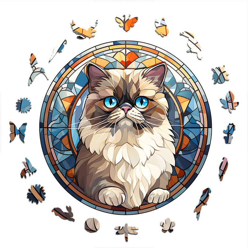 Beautiful Cat -4 Wooden Jigsaw Puzzle