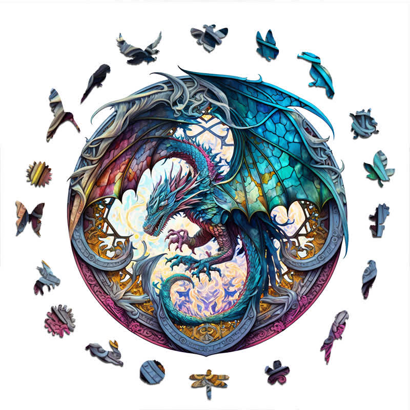 Dragon artwork -6  Wooden Jigsaw Puzzle