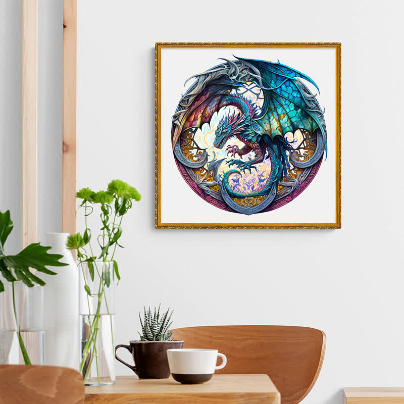 Dragon artwork -6  Wooden Jigsaw Puzzle