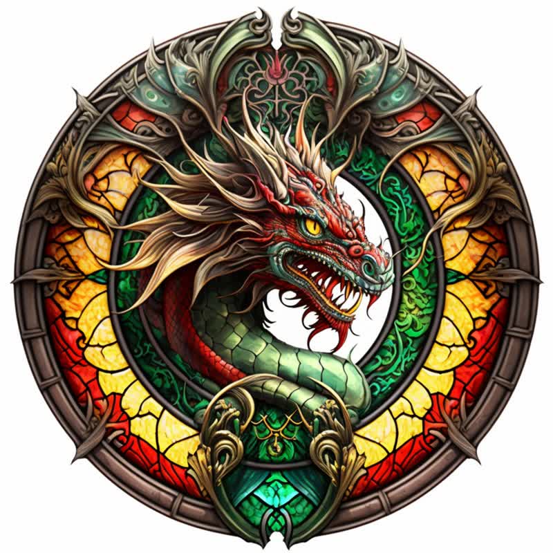 Dragon artwork -8  Wooden Jigsaw Puzzle