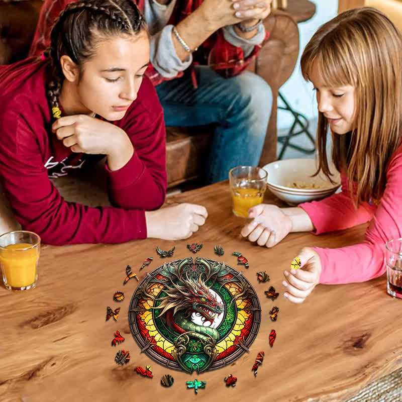 Dragon artwork -8  Wooden Jigsaw Puzzle