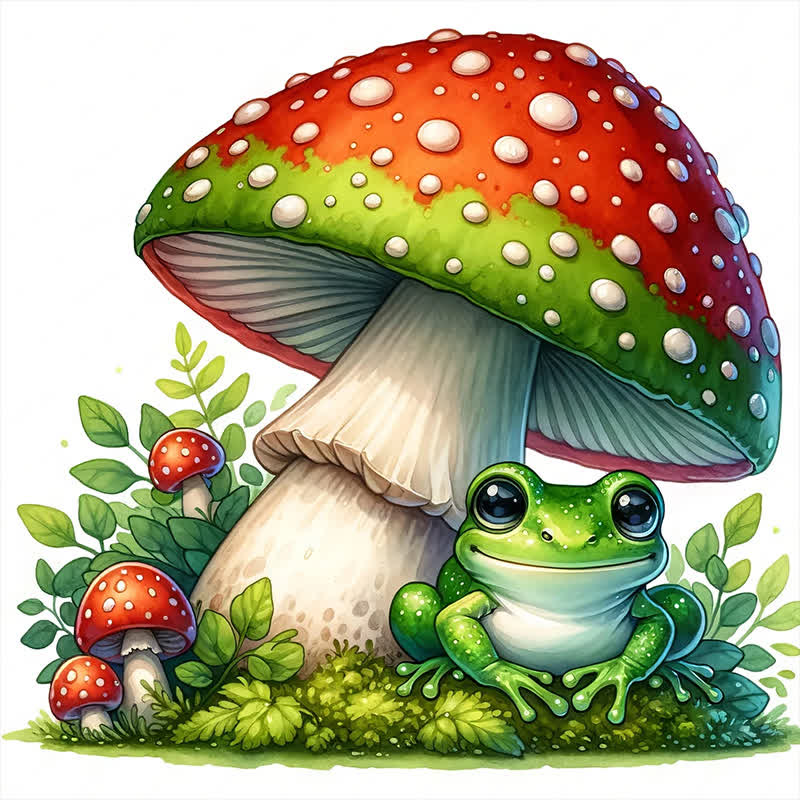 Cute Frog - Wooden Jigsaw Puzzle