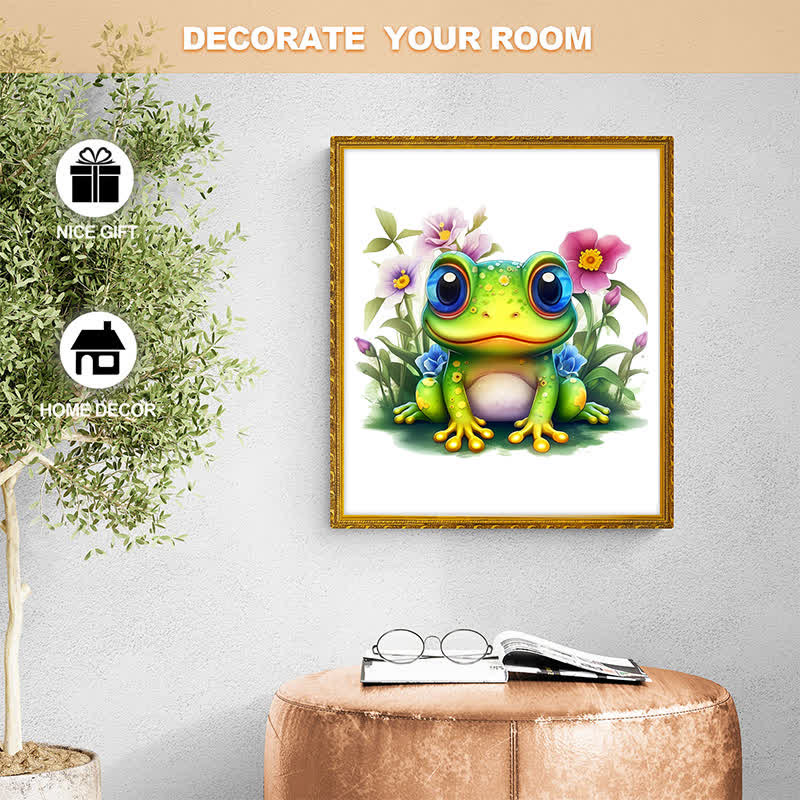 Cute Frog -1 Wooden Jigsaw Puzzle