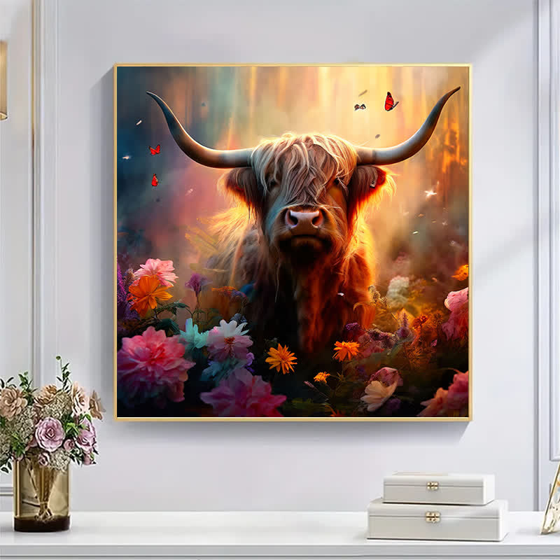Highland Cattle Cow - Wooden Jigsaw Puzzle