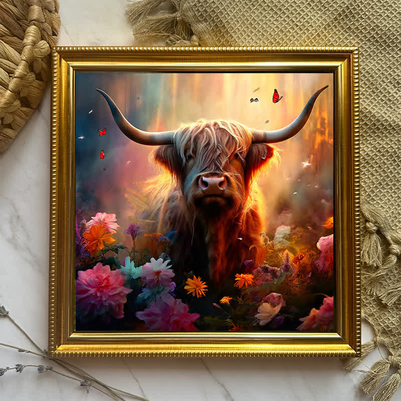 Highland Cattle Cow - Wooden Jigsaw Puzzle