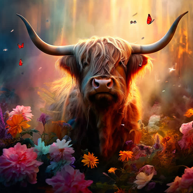 Highland Cattle Cow - Wooden Jigsaw Puzzle