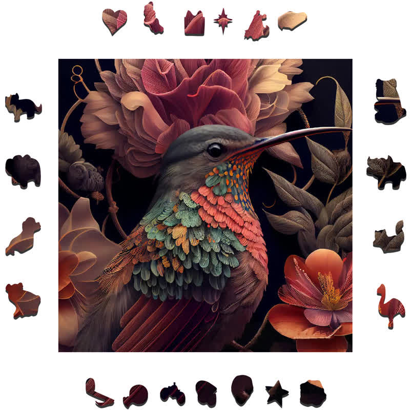 Hummingbird - Wooden Jigsaw Puzzle