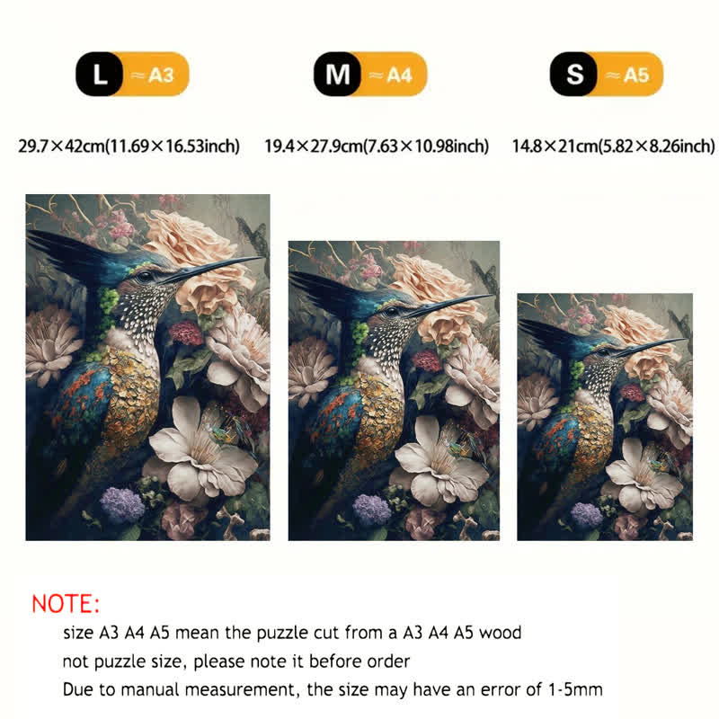 Swallow Bird - Wooden Jigsaw Puzzle