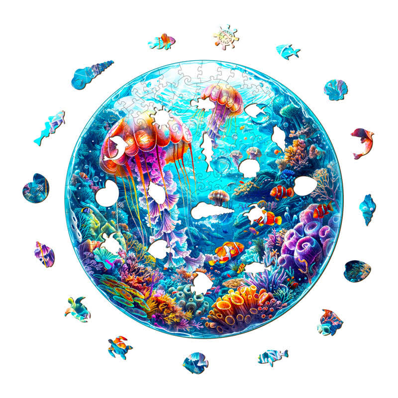 Spherical Ocean - Wooden Jigsaw Puzzle