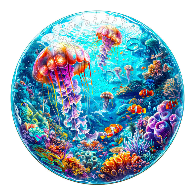 Spherical Ocean - Wooden Jigsaw Puzzle