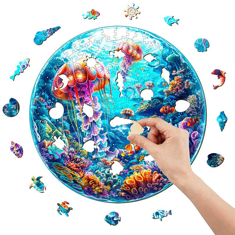 Spherical Ocean - Wooden Jigsaw Puzzle