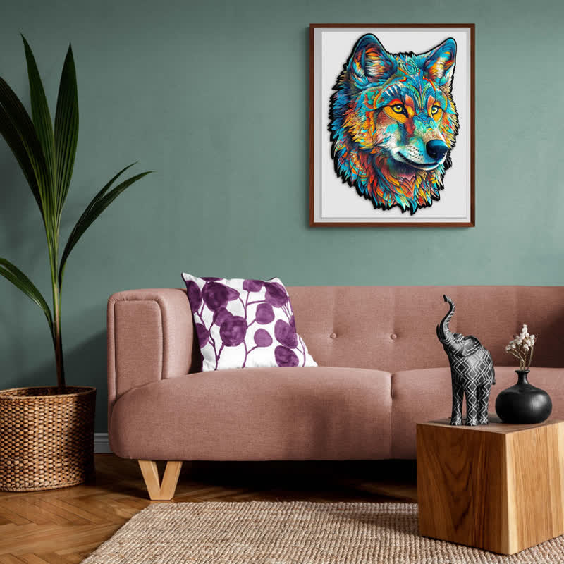 Fearless Wolf  - Wooden Jigsaw Puzzle