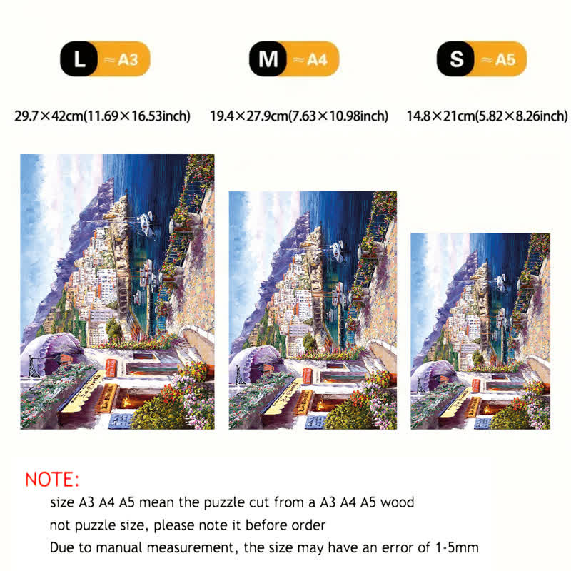 Mediterranean Painting - Wooden Jigsaw Puzzle