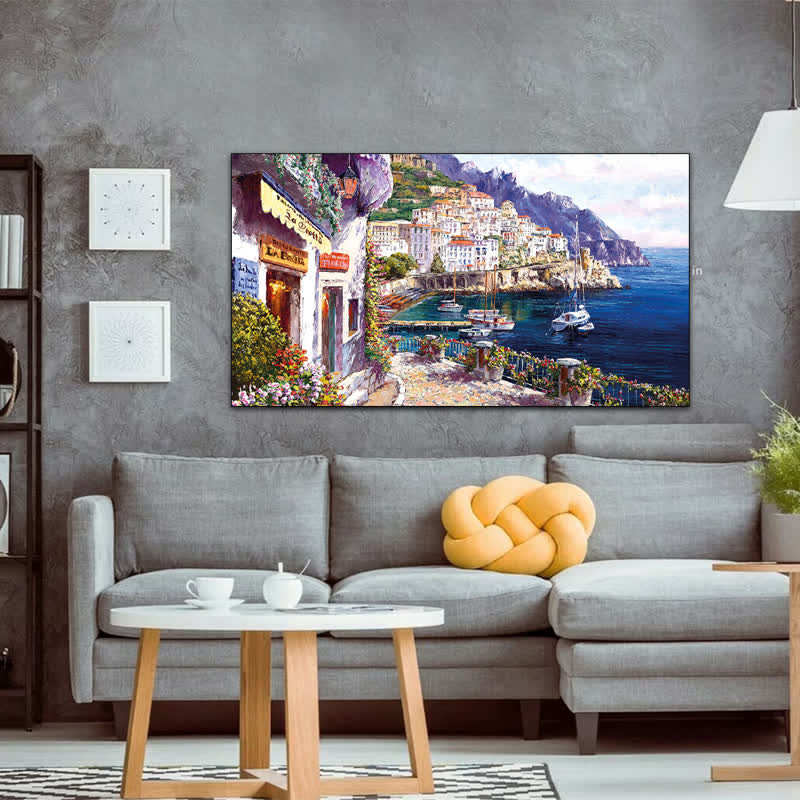Mediterranean Painting - Wooden Jigsaw Puzzle