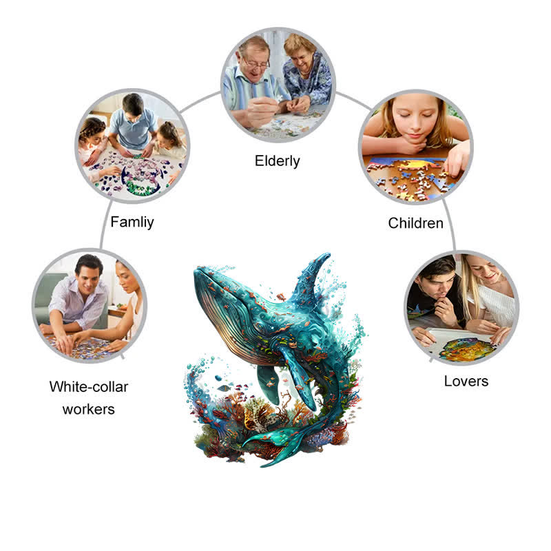 Sea Creature - Wooden Jigsaw Puzzle