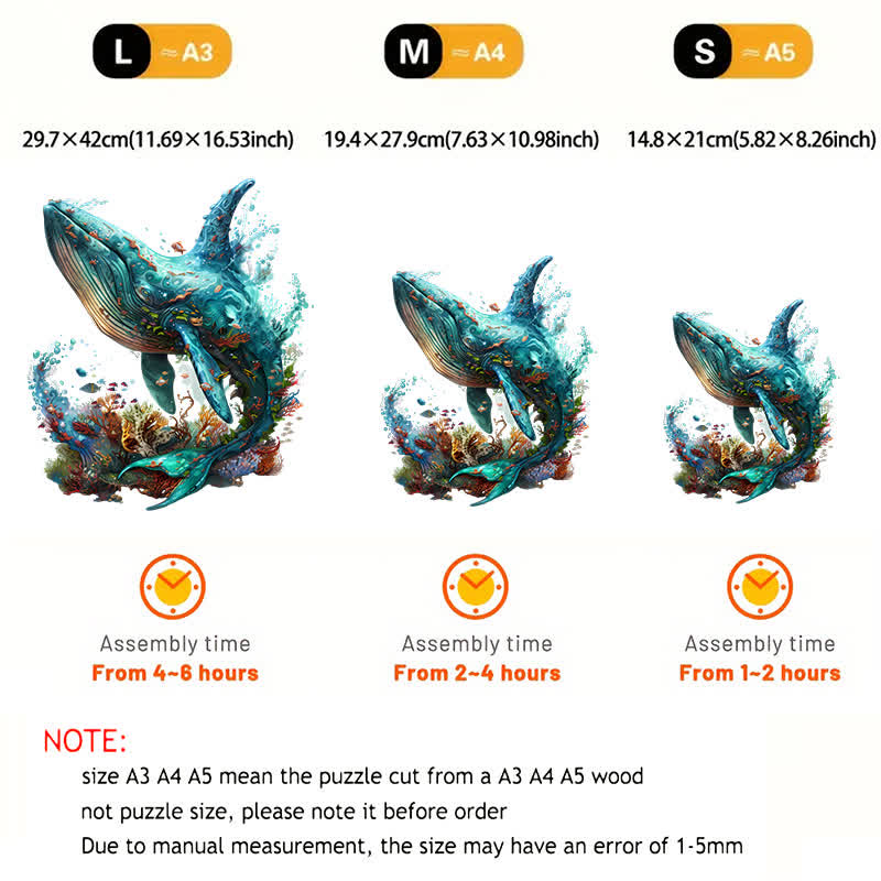 Sea Creature - Wooden Jigsaw Puzzle