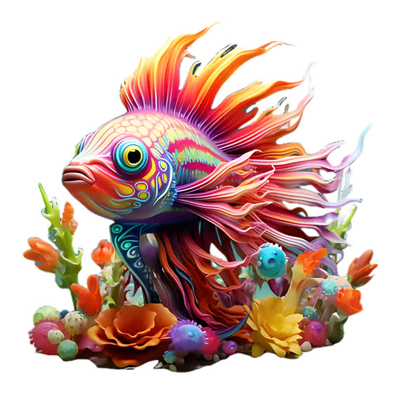 Colorful Fishe - Wooden Jigsaw Puzzle