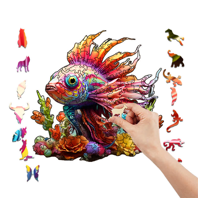 Colorful Fishe - Wooden Jigsaw Puzzle