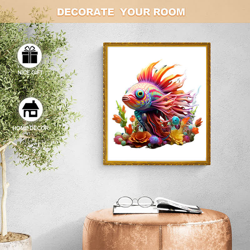 Colorful Fishe - Wooden Jigsaw Puzzle