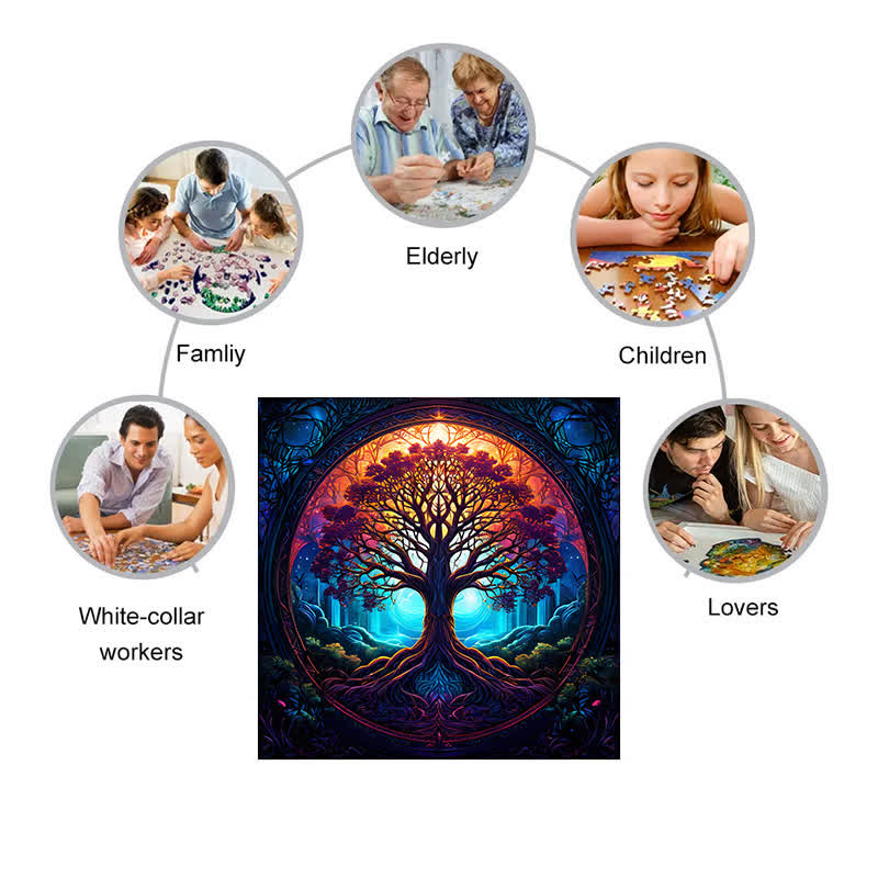 Rubbyoo Celtic Tree Of Life - 2 Wooden Jigsaw Puzzle