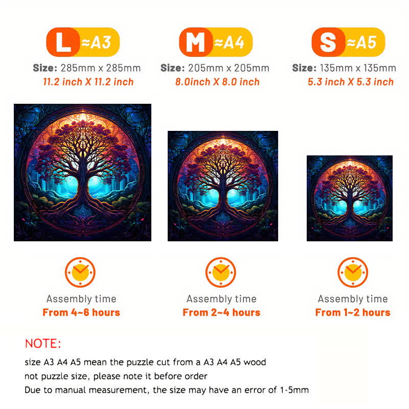 Rubbyoo Celtic Tree Of Life - 2 Wooden Jigsaw Puzzle