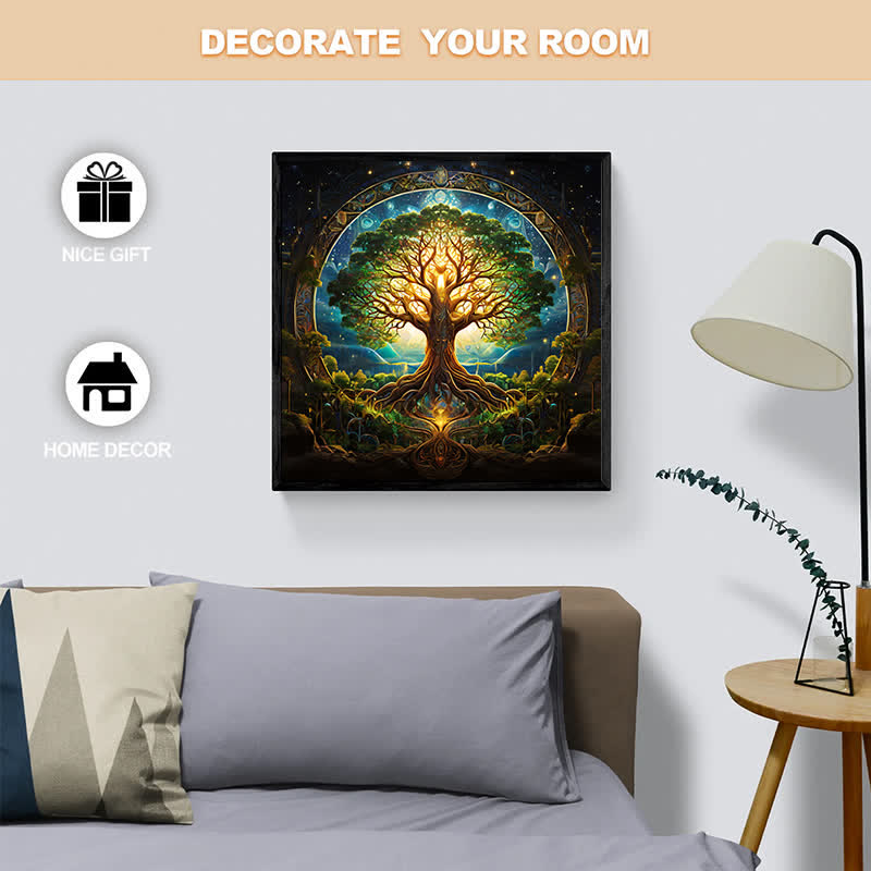 Rubbyoo Mythical Tree Of The World Yggdrasil - 2 Wooden Jigsaw Puzzle