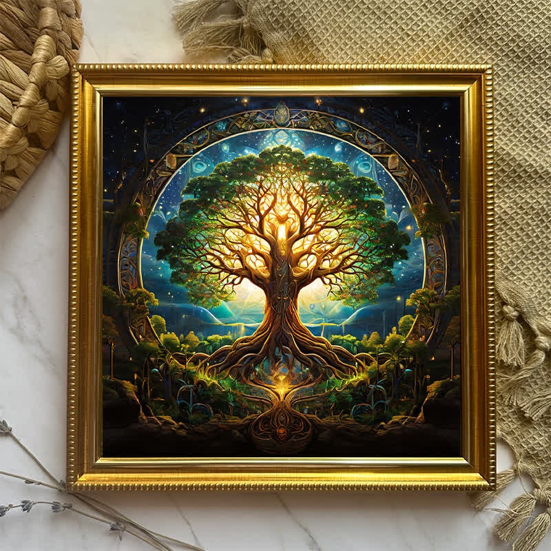 Rubbyoo Mythical Tree Of The World Yggdrasil - 2 Wooden Jigsaw Puzzle