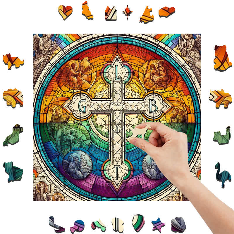 Rubbyoo The Best Holycross  - Wooden Jigsaw Puzzle
