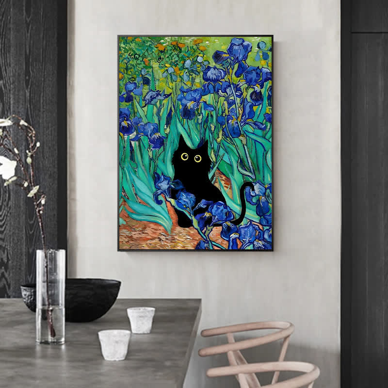 Rubbyoo Irises Cat - Wooden Jigsaw Puzzle