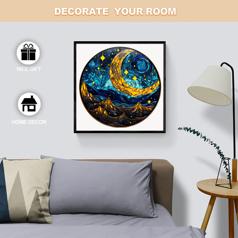 Rubbyoo Starry Night - Wooden Jigsaw Puzzle