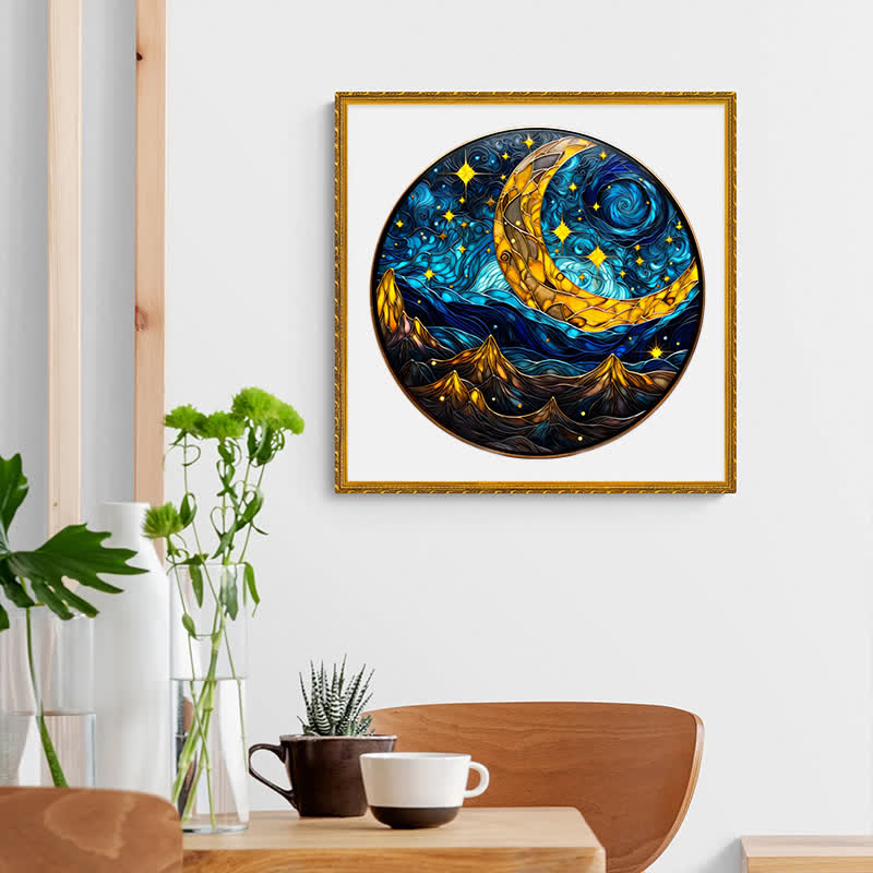 Rubbyoo Starry Night - Wooden Jigsaw Puzzle