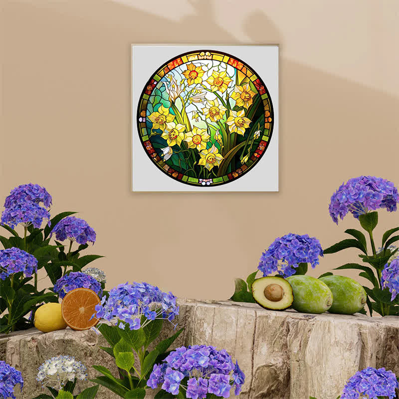 Rubbyoo Daffodil Flower - Wooden Jigsaw Puzzle