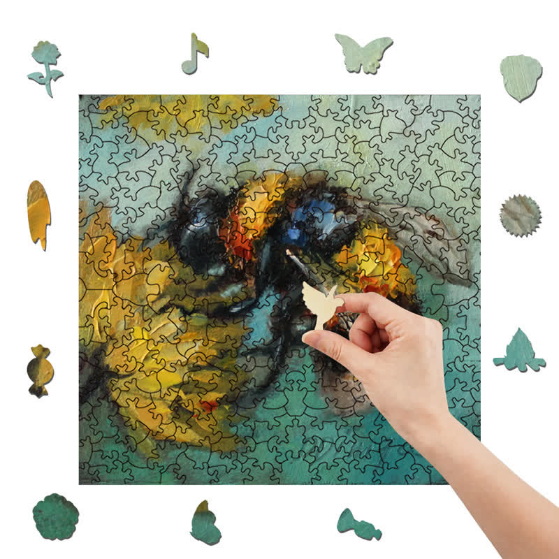 Rubbyoo Bumblebee - Wooden Jigsaw Puzzle
