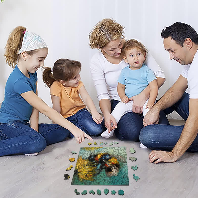 Rubbyoo Bumblebee - Wooden Jigsaw Puzzle