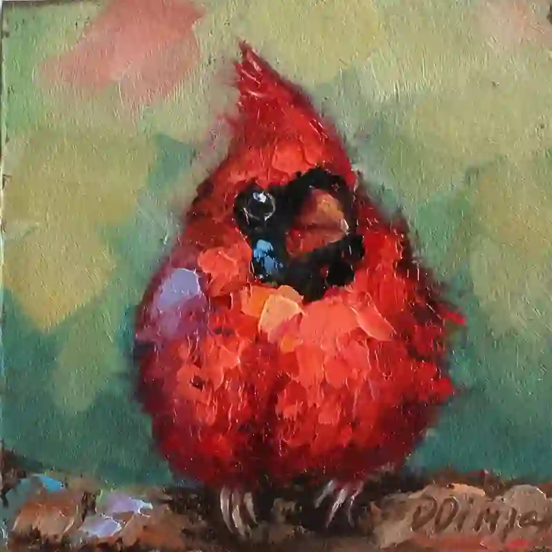 Rubbyoo Red Cardinal - Wooden Jigsaw Puzzle