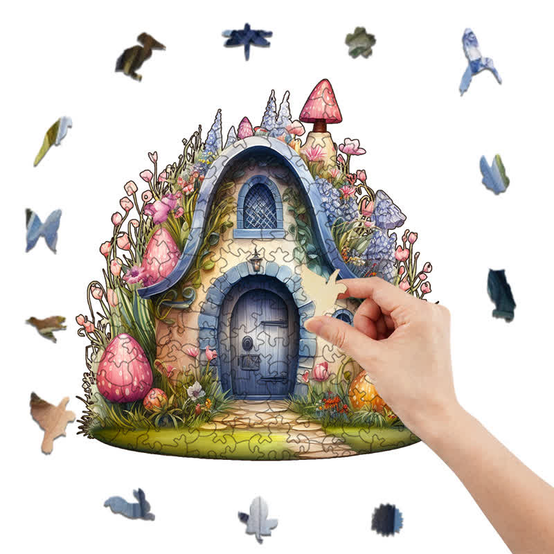 Rubbyoo Tiny Fairy House - Wooden Jigsaw Puzzle