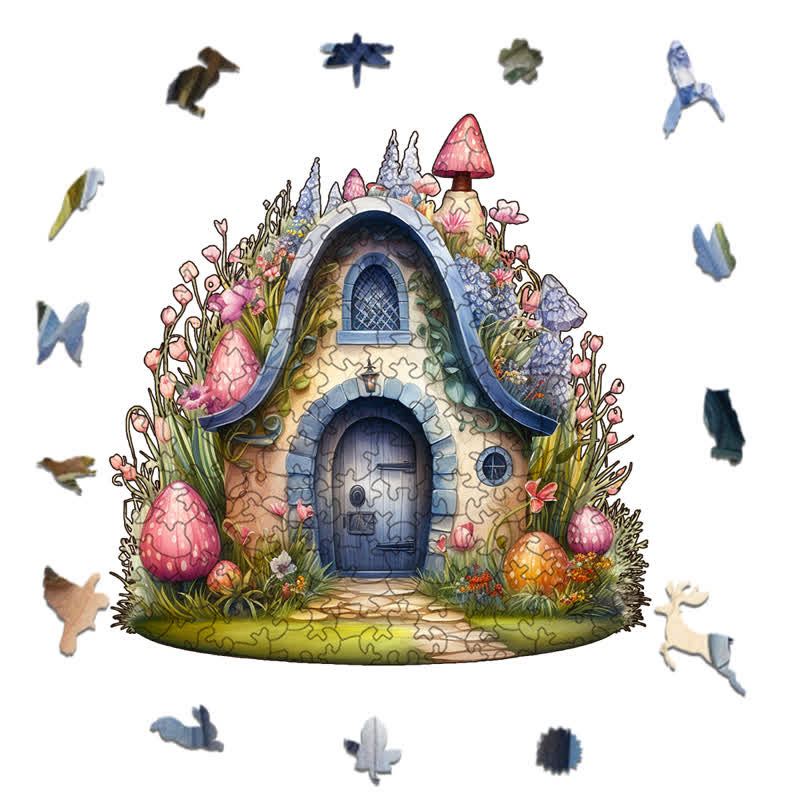 Rubbyoo Tiny Fairy House - Wooden Jigsaw Puzzle