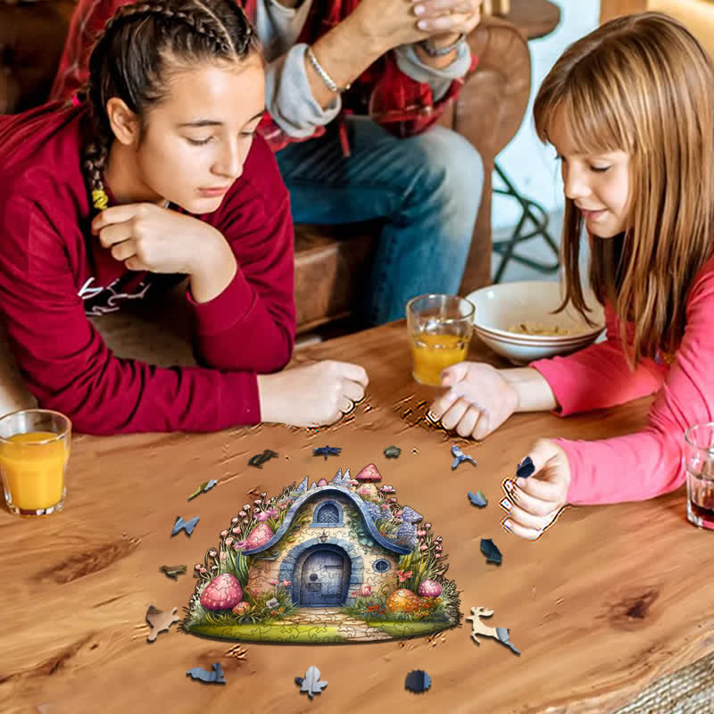 Rubbyoo Tiny Fairy House - Wooden Jigsaw Puzzle