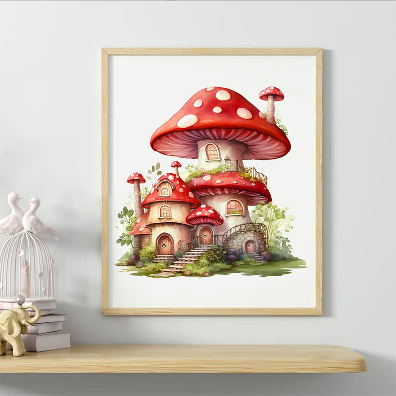 Rubbyoo Fairy Mushroom - Wooden Jigsaw Puzzle