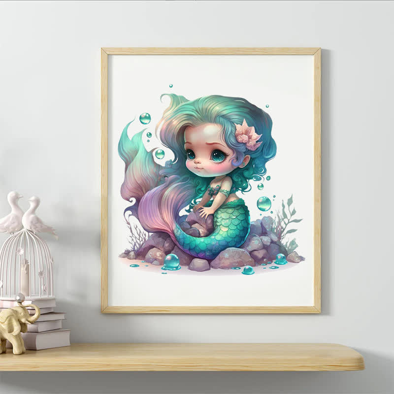 Rubbyoo Cute Mermaid Princess - Wooden Jigsaw Puzzle