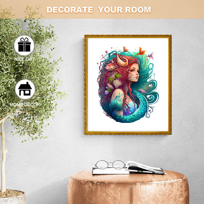 Rubbyoo Elegant Mermaid Princess - Wooden Jigsaw Puzzle