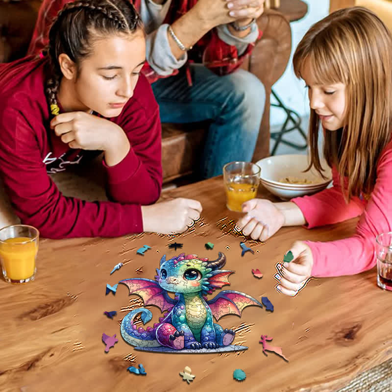 Rubbyoo Baby Dragon - Wooden Jigsaw Puzzle