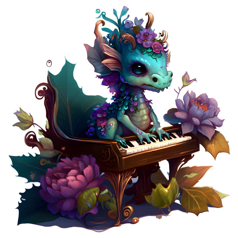 Rubbyoo Elegant Baby Dragon - Wooden Jigsaw Puzzle