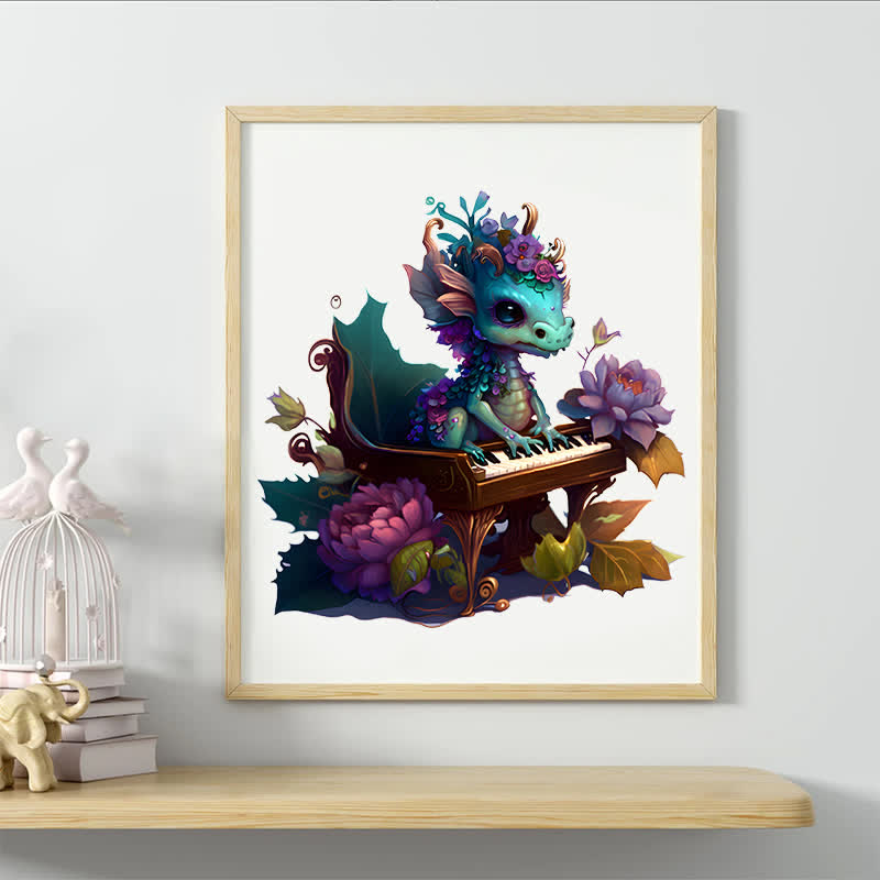 Rubbyoo Elegant Baby Dragon - Wooden Jigsaw Puzzle