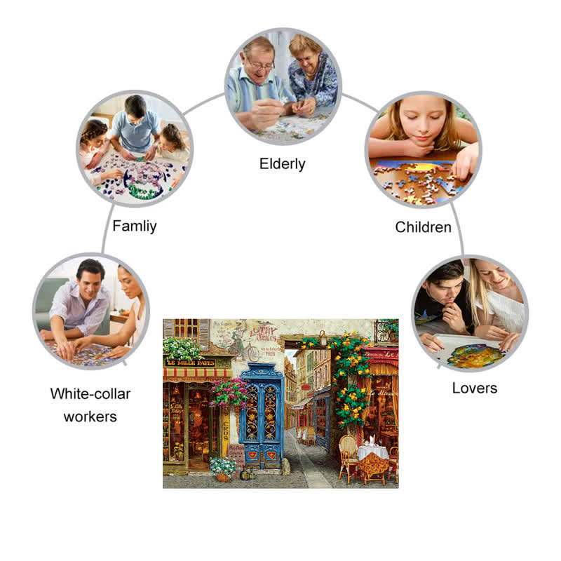 Rubbyoo Rue Lafayette Paris - Wooden Jigsaw Puzzle