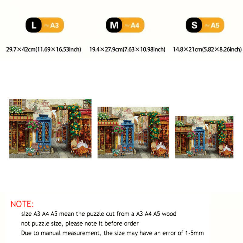 Rubbyoo Rue Lafayette Paris - Wooden Jigsaw Puzzle