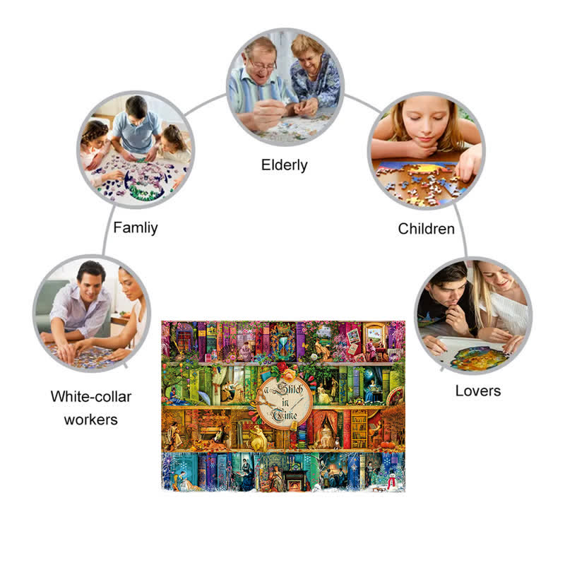 Rubbyoo A Stitch in Time - Wooden Jigsaw Puzzle