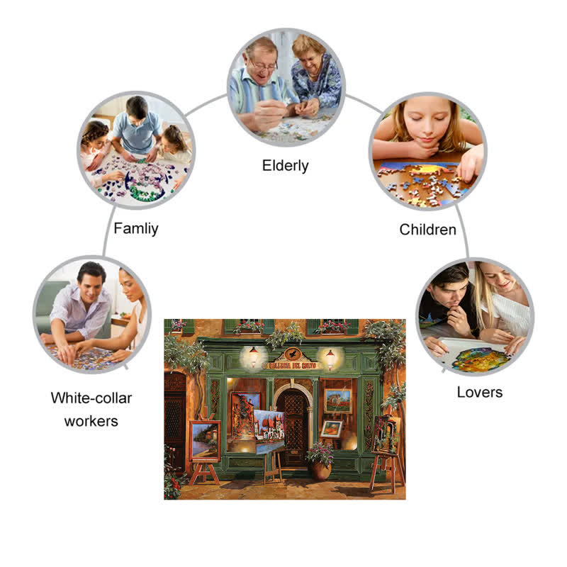 Rubbyoo La Galleria Del Corvo - Wooden Jigsaw Puzzle