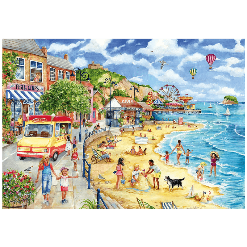 Rubbyoo Seaside Promenade - Wooden Jigsaw Puzzle