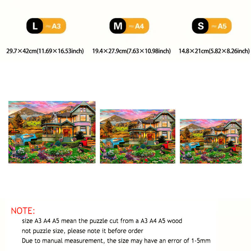 Rubbyoo Weekend Retreat - Wooden Jigsaw Puzzle